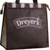 Oxford insulated bag front view Front view of custom oxford insulated cooler bag with zipper and handle