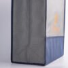 Custom non-woven tote bag side view Side view of custom non-woven tote bag showing structured shape