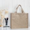 trv-04-01 Custom Cotton Linen Tote Bag | Eco-Friendly Structured Shopper