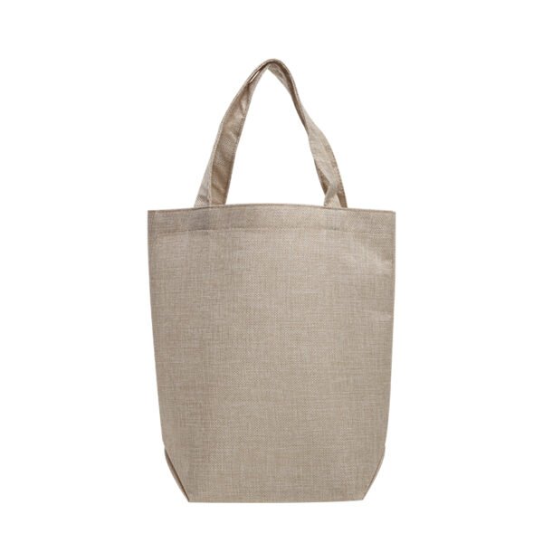 trv-04-02 Custom Cotton Linen Tote Bag | Eco-Friendly Structured Shopper